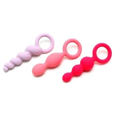 Booty Call Set In Pink, Purple & Red - Satisfyer