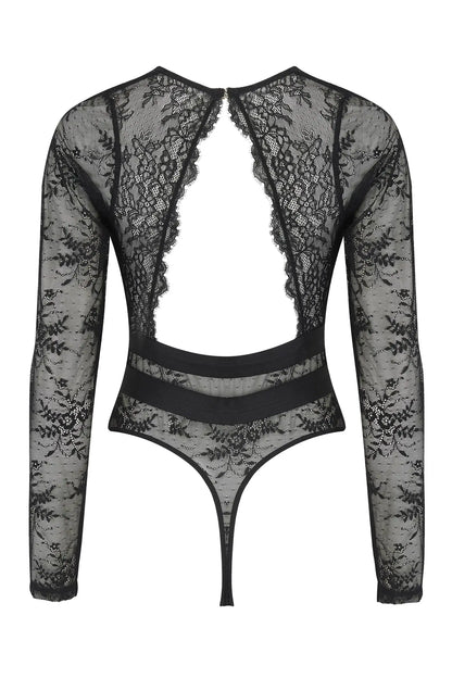 India Long Sleeve Body In Black - Pour Moi