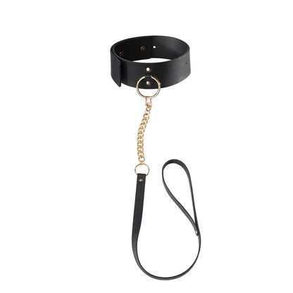 Maze Wide Choker with Leash - Bijoux Indiscrets
