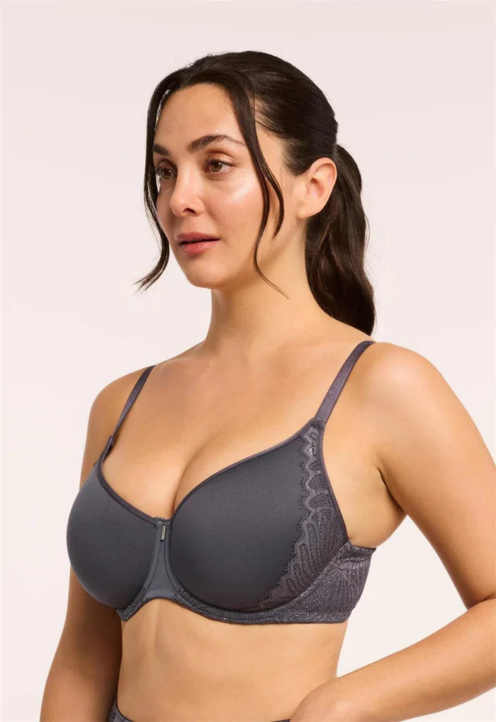 Sublime Spacer T-Shirt Bra In Magnet/ Silver - Montelle