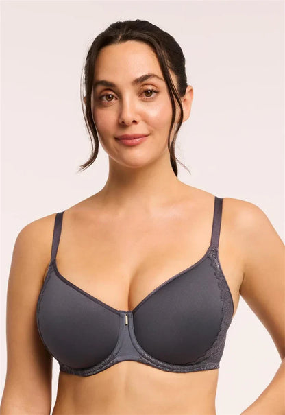 Sublime Spacer T-Shirt Bra In Magnet/ Silver - Montelle
