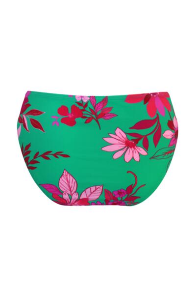 Free Spirit Frill Waist Brief In Green/Pink - Pour Moi