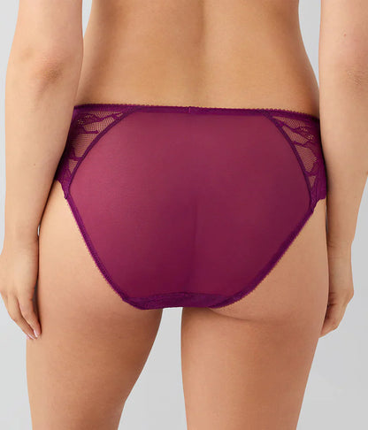 Vivid Attraction Hi Cut Brief in Dark Purple - Wacoal