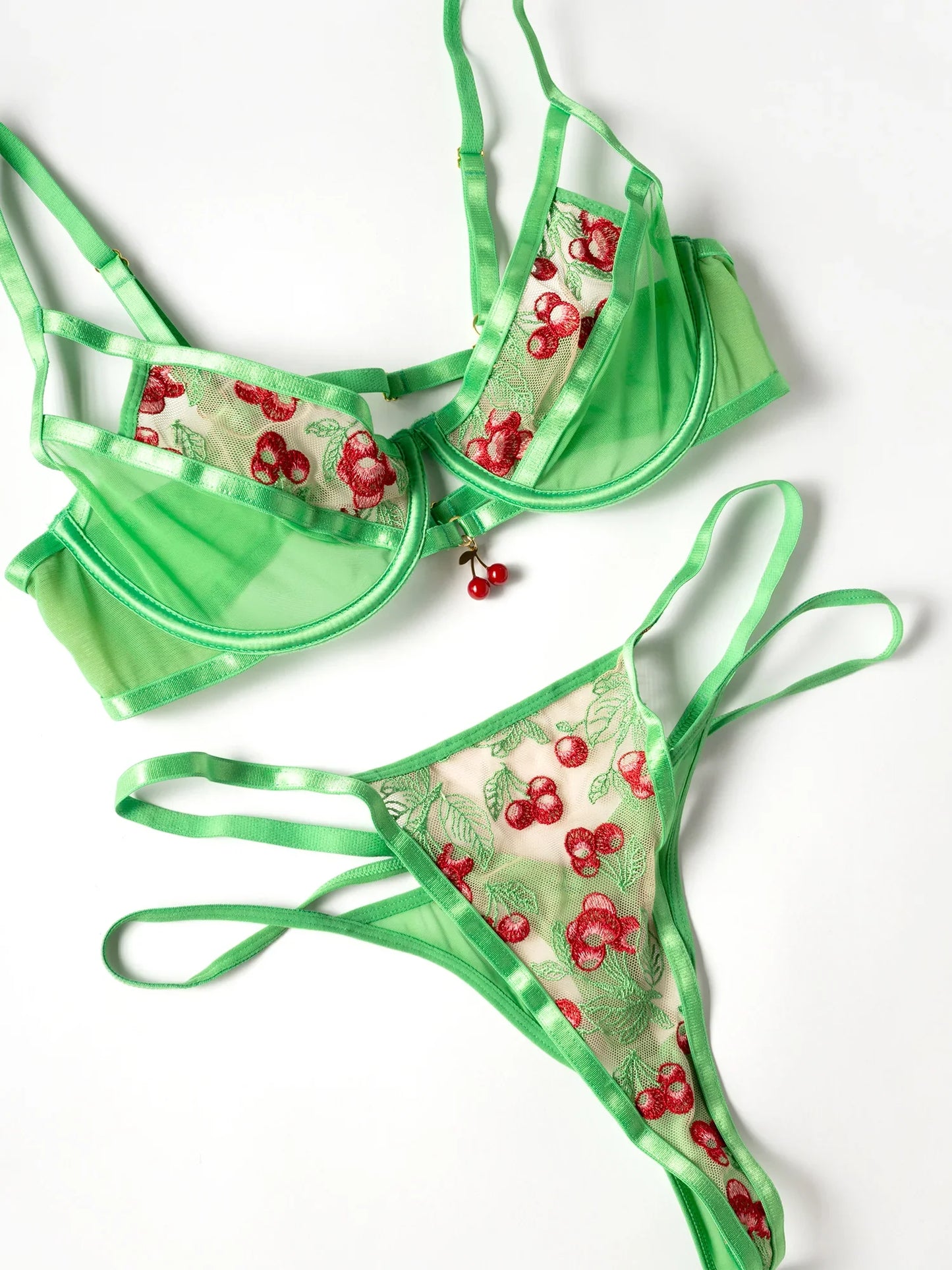 Cheri Embroidered 2 Piece Set - Oh La La Cheri