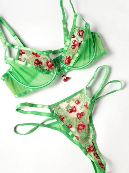 Cheri Embroidered 2 Piece Set - Oh La La Cheri