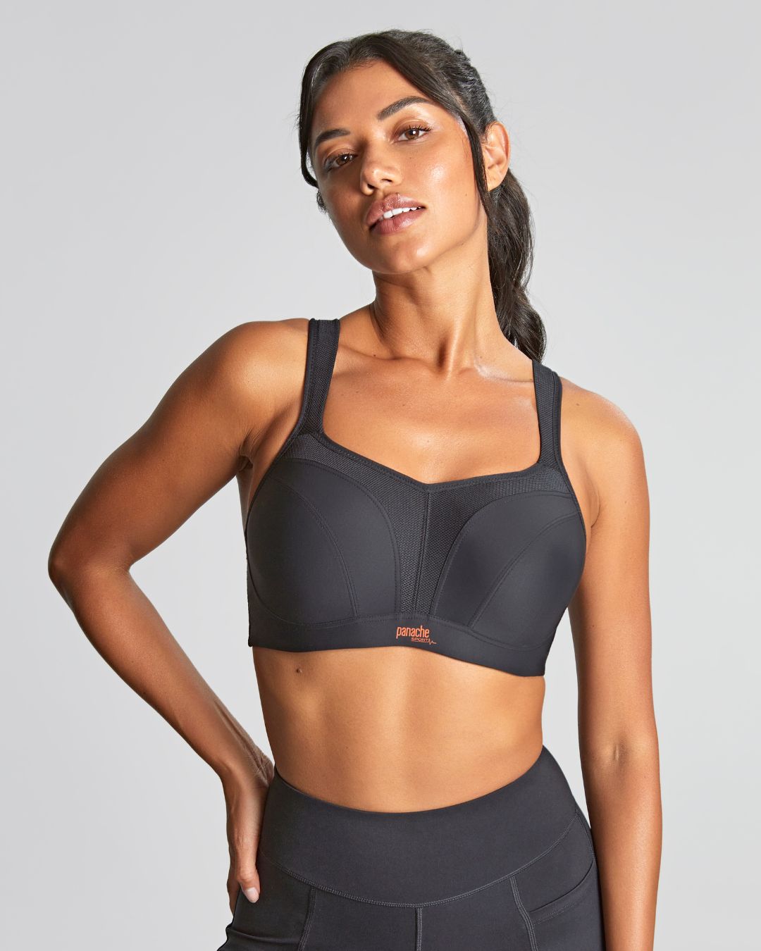 Wired Sports Bra In Black - Panache - BraTopia