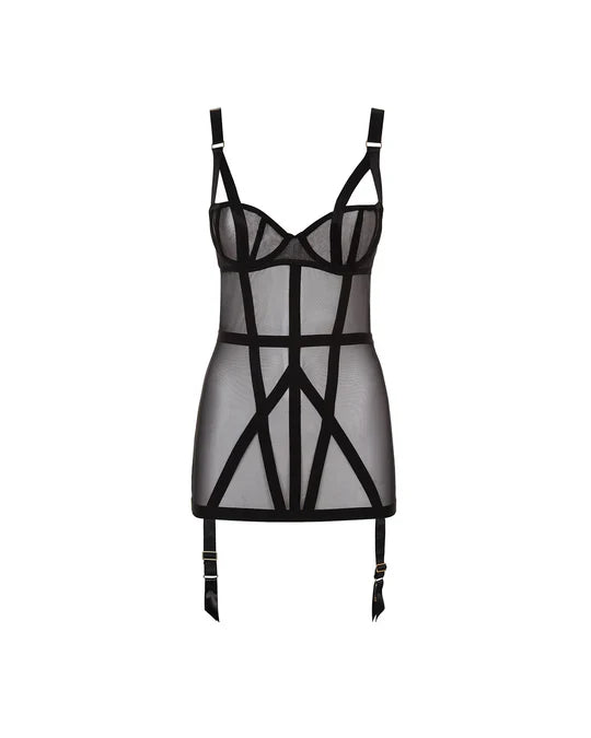 Karolina Basque In Black - Bluebella - BraTopia