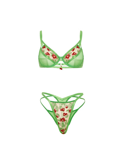 Cheri Embroidered 2 Piece Set - Oh La La Cheri