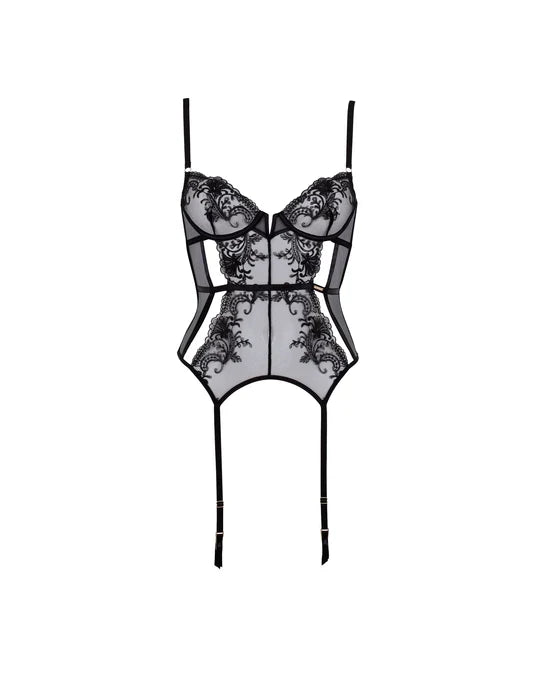 Marseille Wired Basque In Black - Bluebella