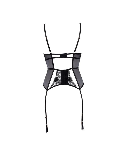 Marseille Wired Basque In Black - Bluebella