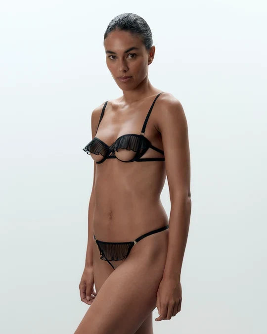 Matisse Sheer Open Brief In Black - Bluebella