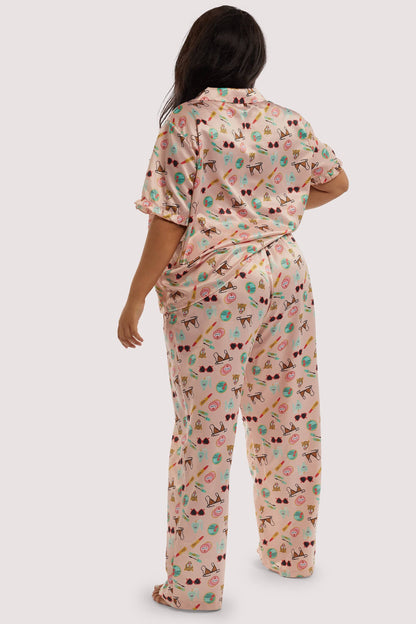 Bodil Jane Recycled Satin Trousers - Playful Promises