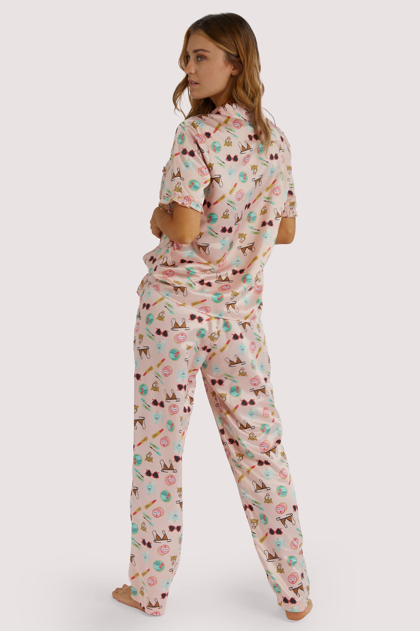 Bodil Jane Recycled Satin Trousers - Playful Promises