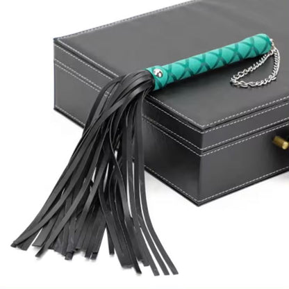 Flogger In Black & Green - Pink Elephant