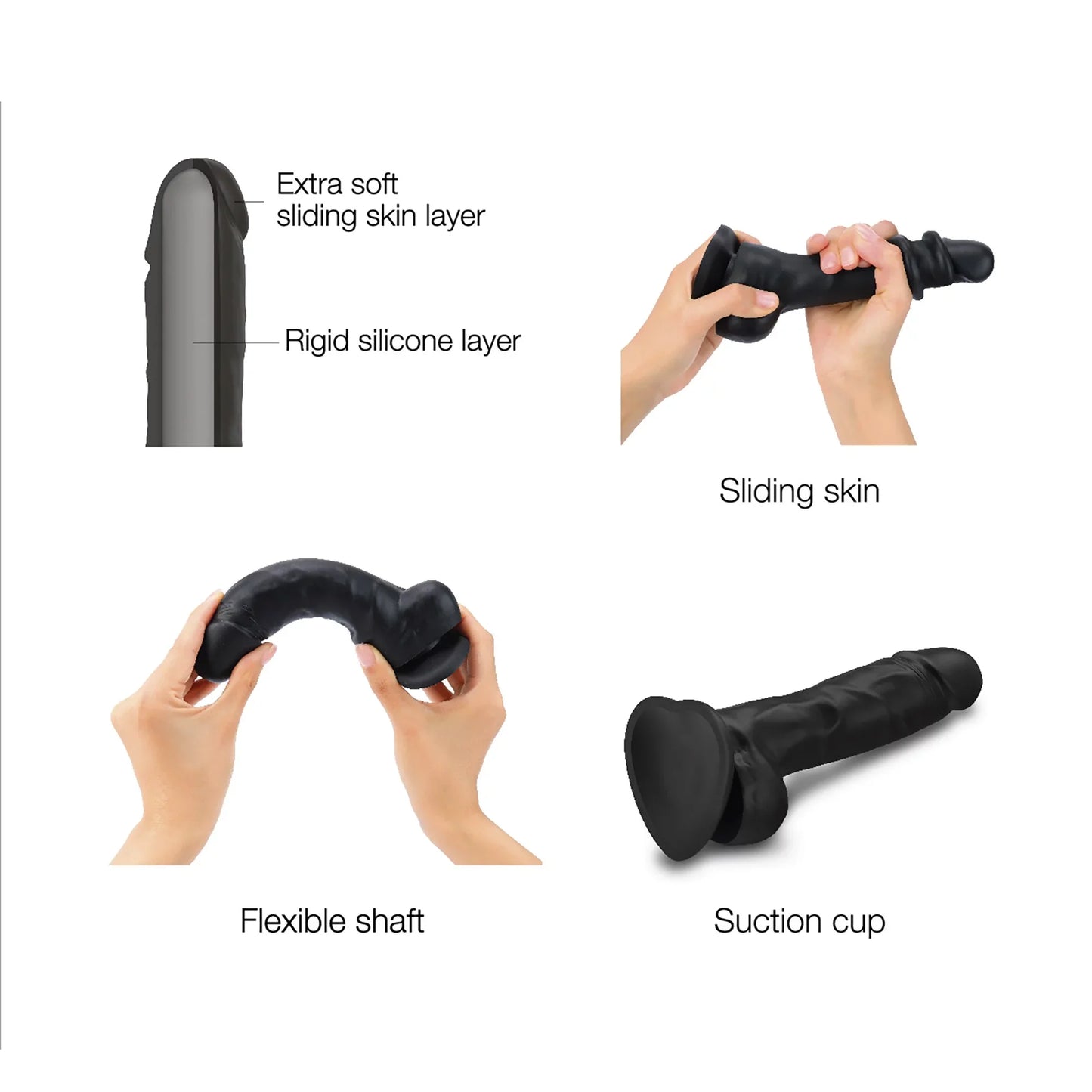 Sliding Skin Realistic Dildo In Vanilla - Love To Love
