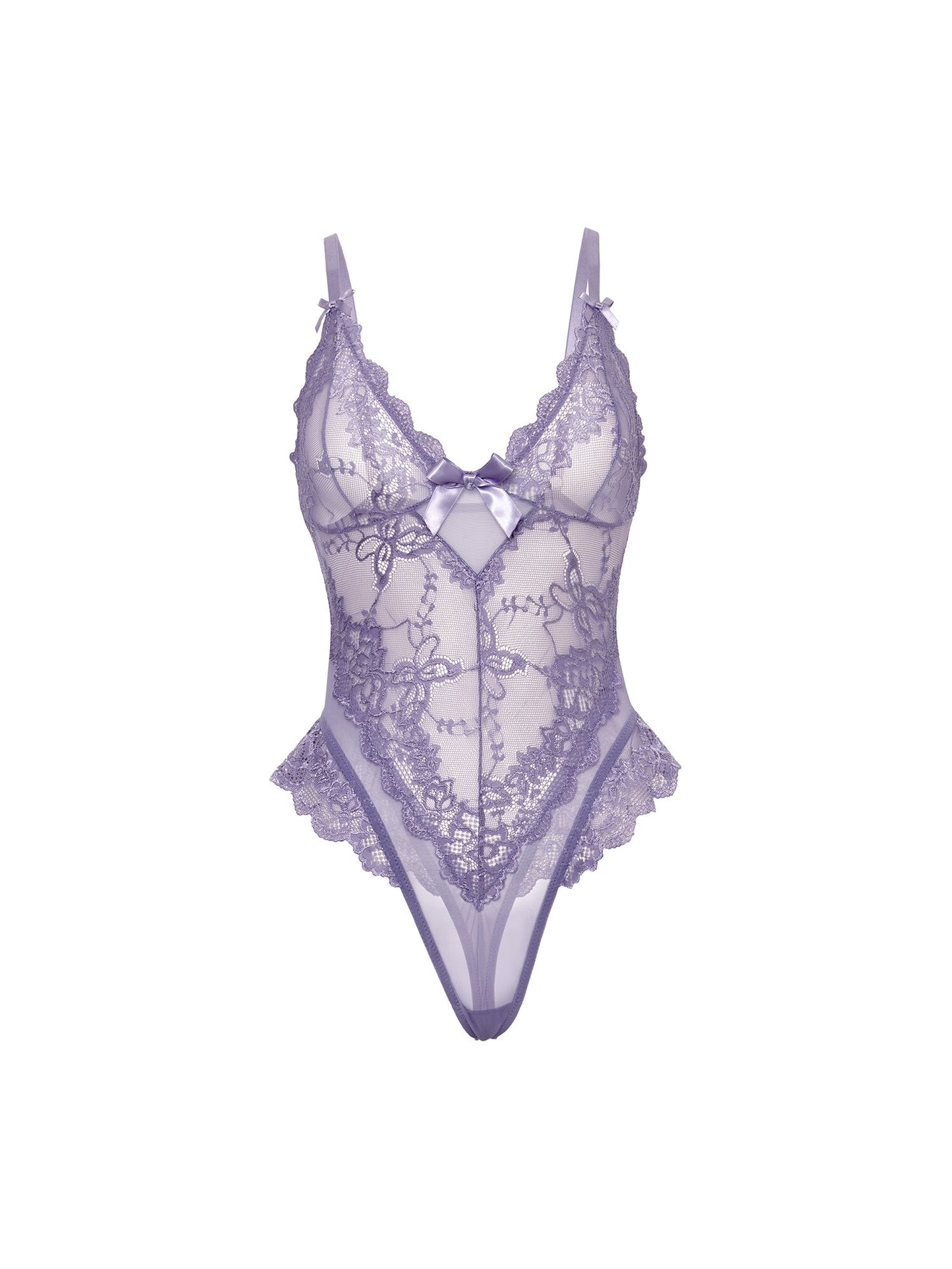 Valentine Sheer Lacey Teddy - Oh La La Cheri