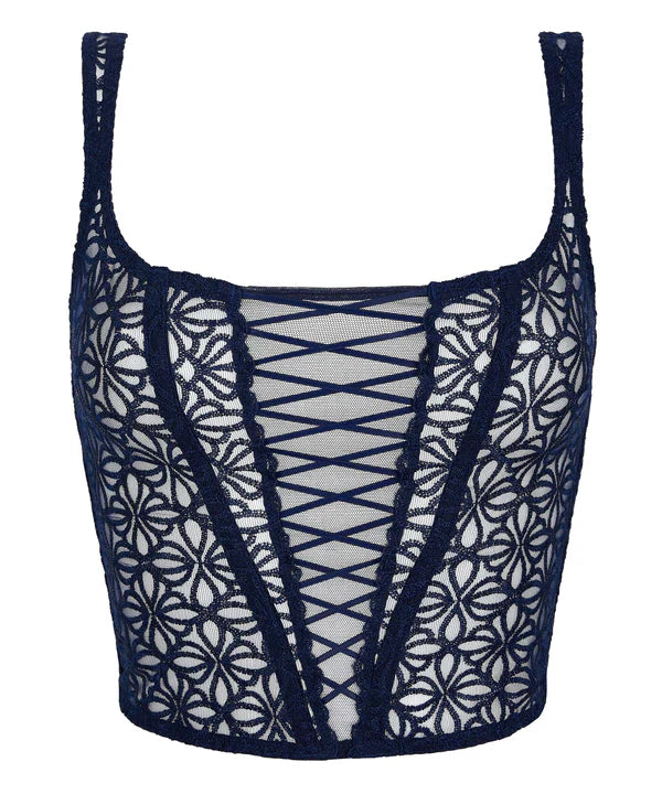 Secret Memories Bustier in Deep Blue - Aubade