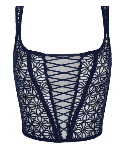 Secret Memories Bustier in Deep Blue - Aubade