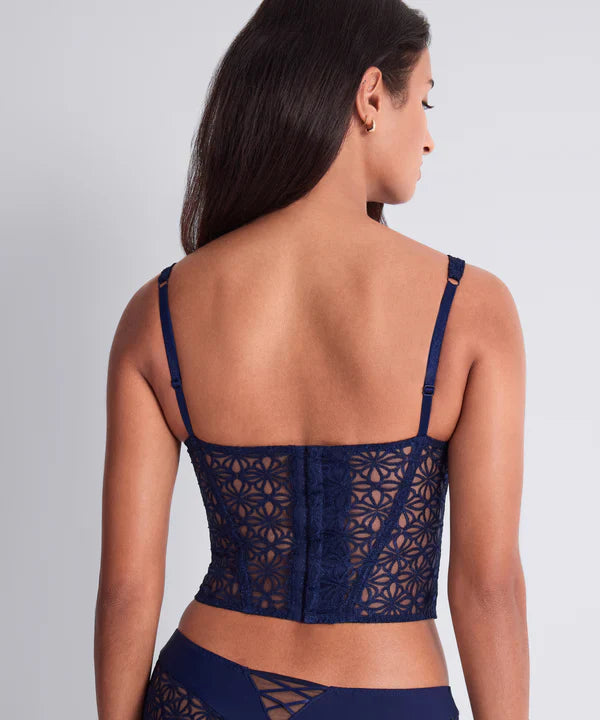 Secret Memories Bustier in Deep Blue - Aubade