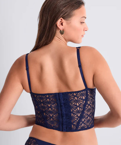 Secret Memories Bustier in Deep Blue - Aubade