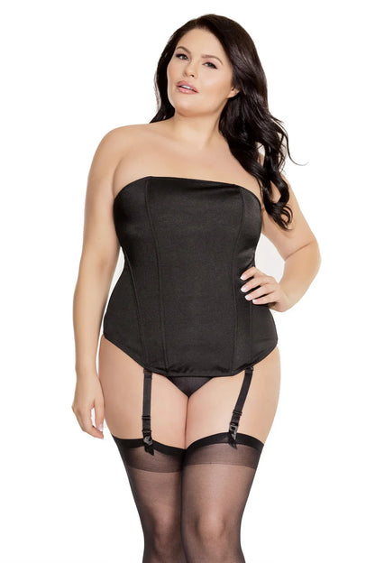 Legacy Metal Boned Corset In Black - Coquette