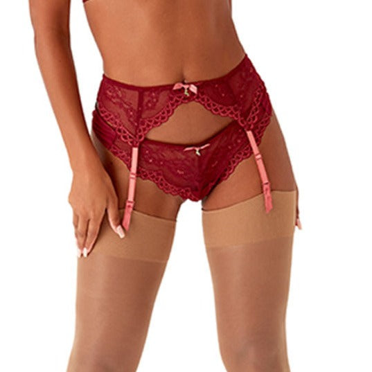 Superboost Suspender In Cranberry & Raspberry Sorbet - Gossard