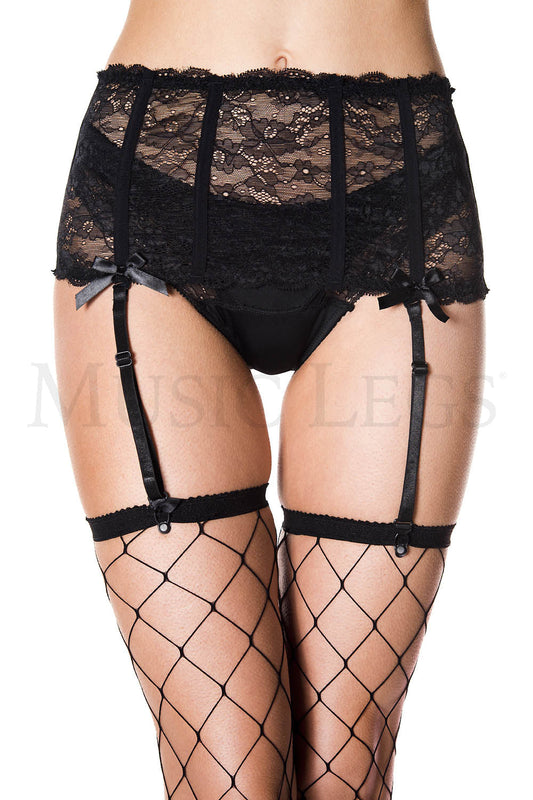 Boning Garterbelt in Black - Music Legs