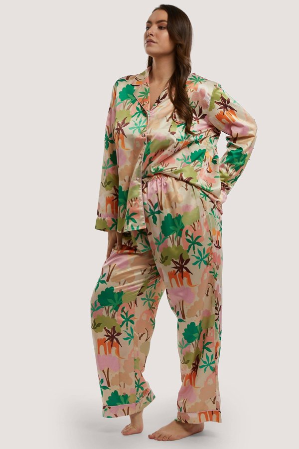 Alja Horvat Recycled Satin Long Sleeve Top - Playful Promises