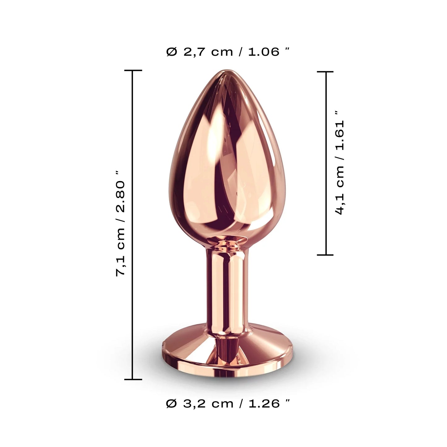 Diamond Plug In Rose Gold - DORCEL