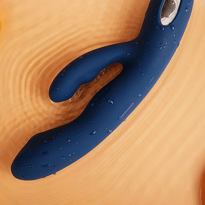 Aylin Powerful Pulsating Dual-Headed Vibrator In Dark Blue - Svakom - BraTopia