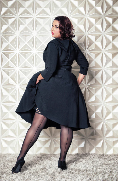 Lois Back Seam Sheer Thigh High - Kix'ies