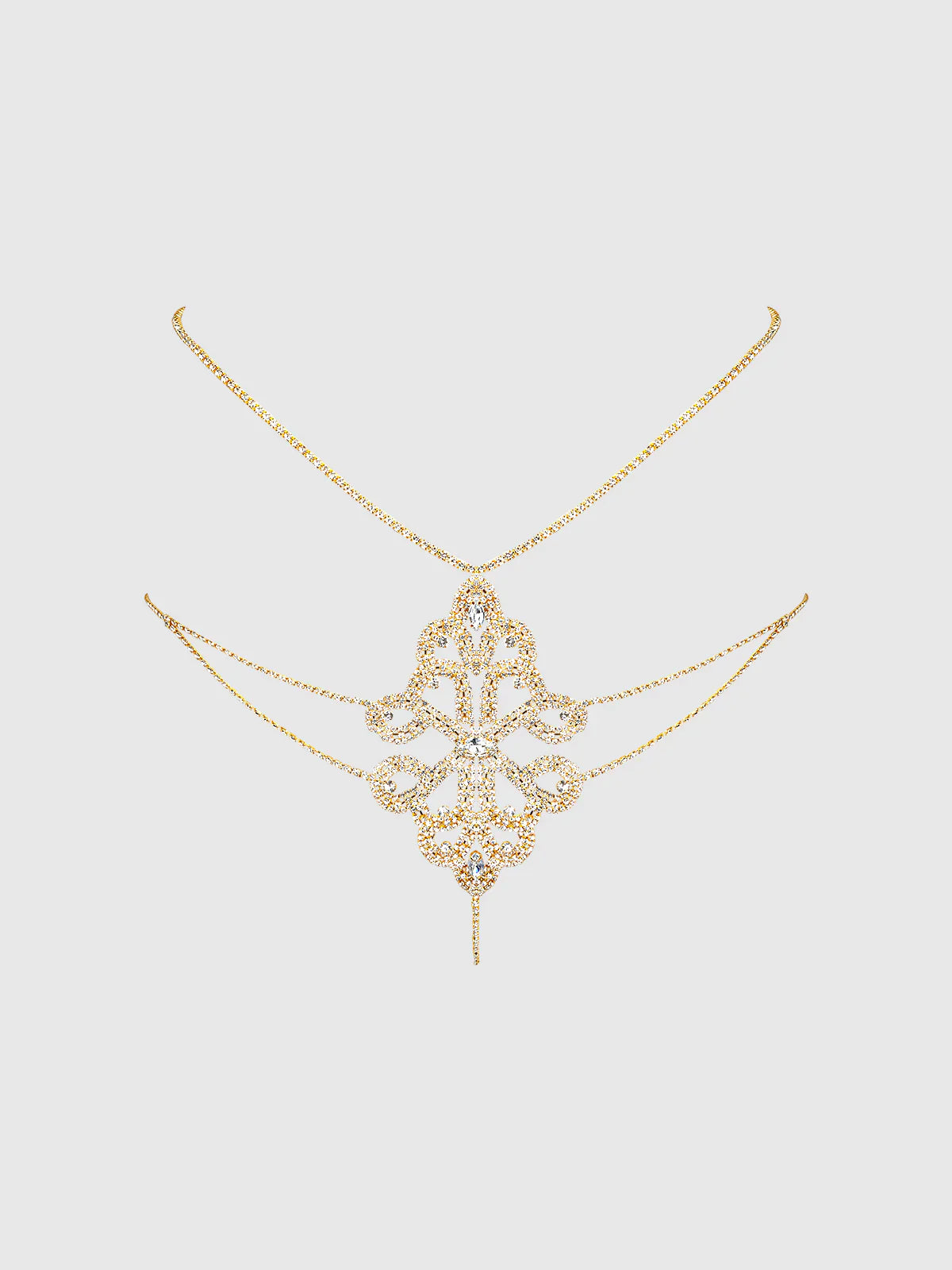 Rhinestone Swirl Knot Panty - House of Desire