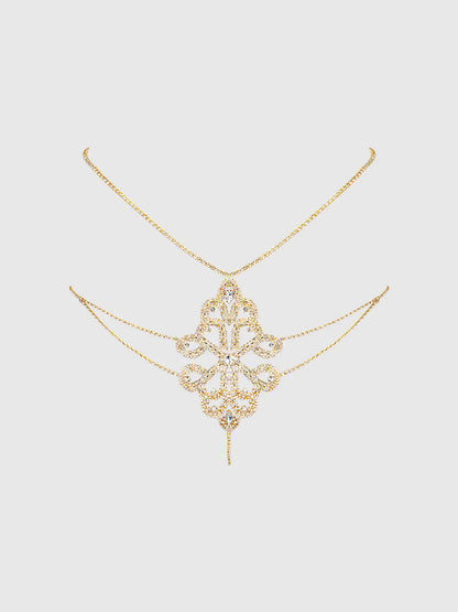 Rhinestone Swirl Knot Panty - House of Desire