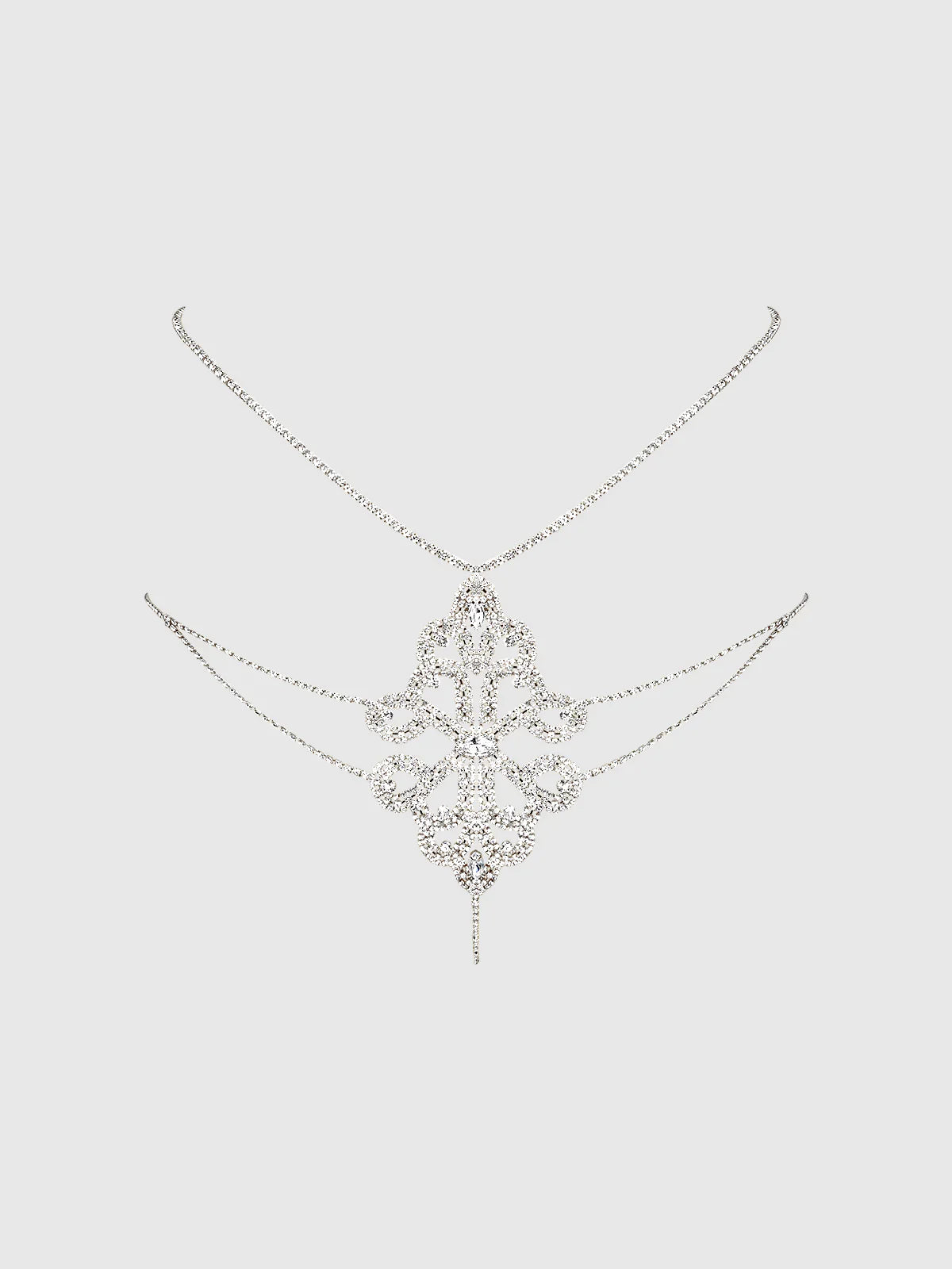 Rhinestone Swirl Knot Panty - House of Desire