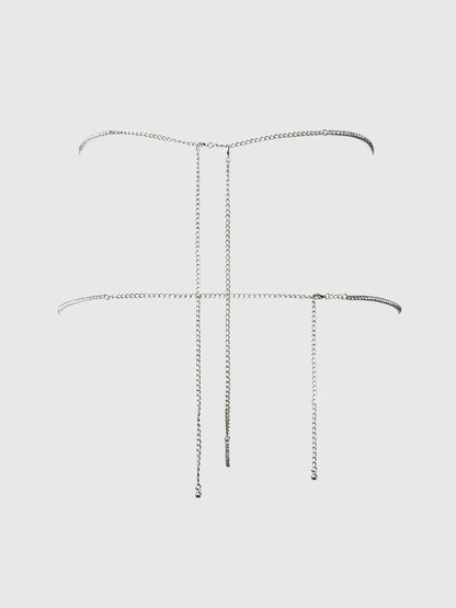 Rhinestone Swirl Knot Panty - House of Desire