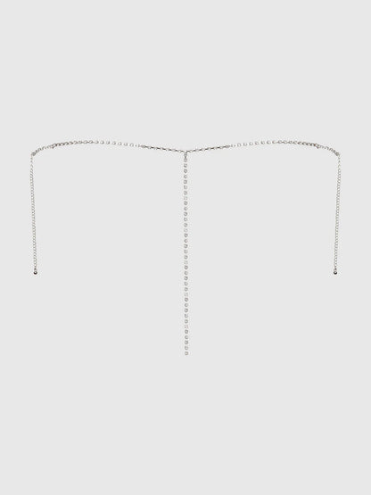 Rhinestone V-Front Panty - House of Desire