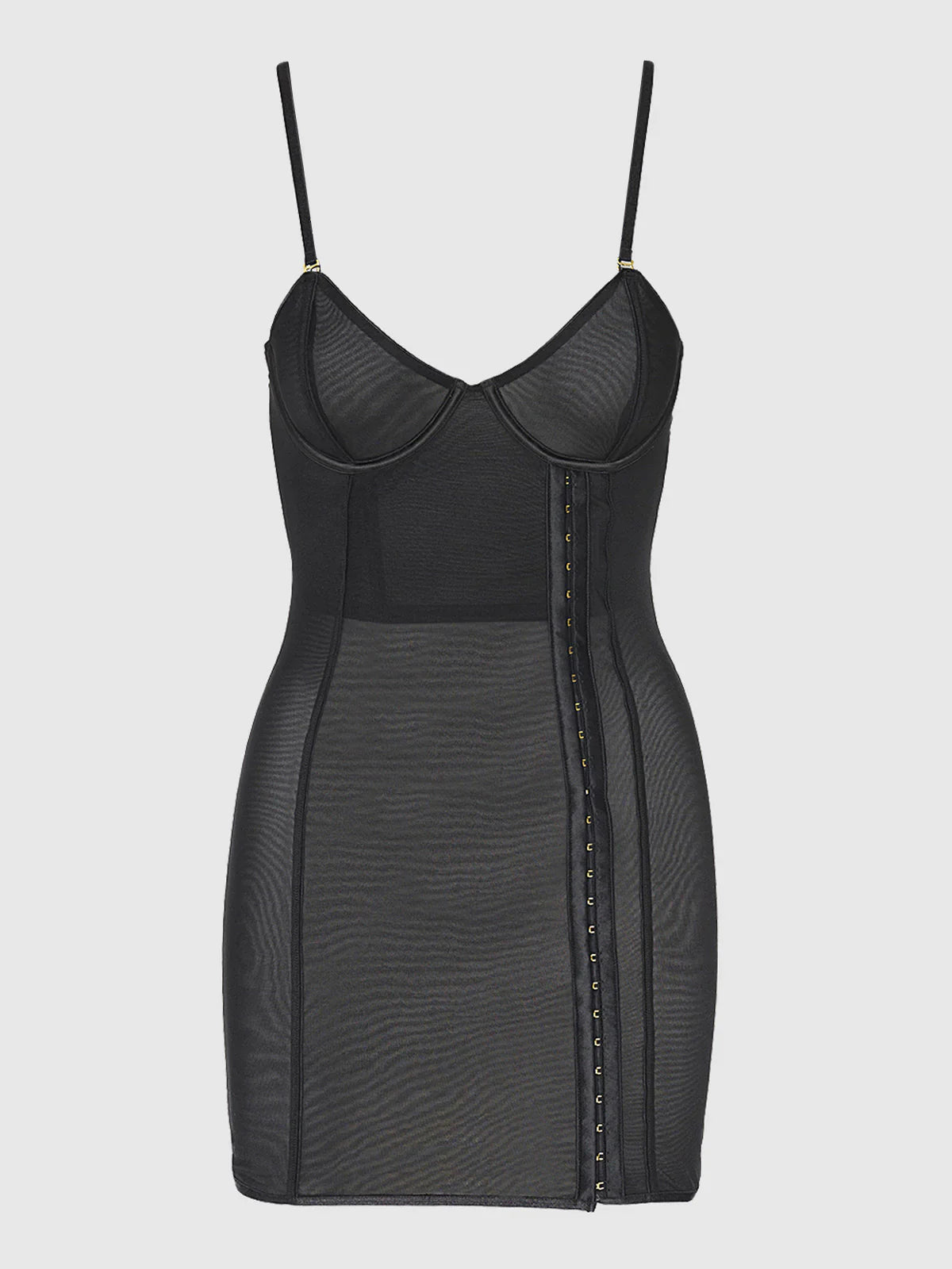 Yasmine Shine Mesh Chemise Set - House of Desire