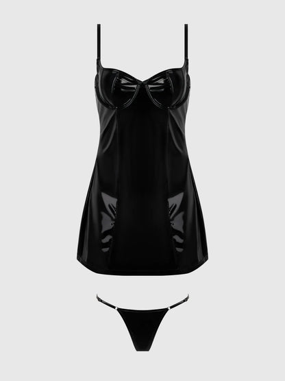 Trinity Chemise In Black - House of Desire