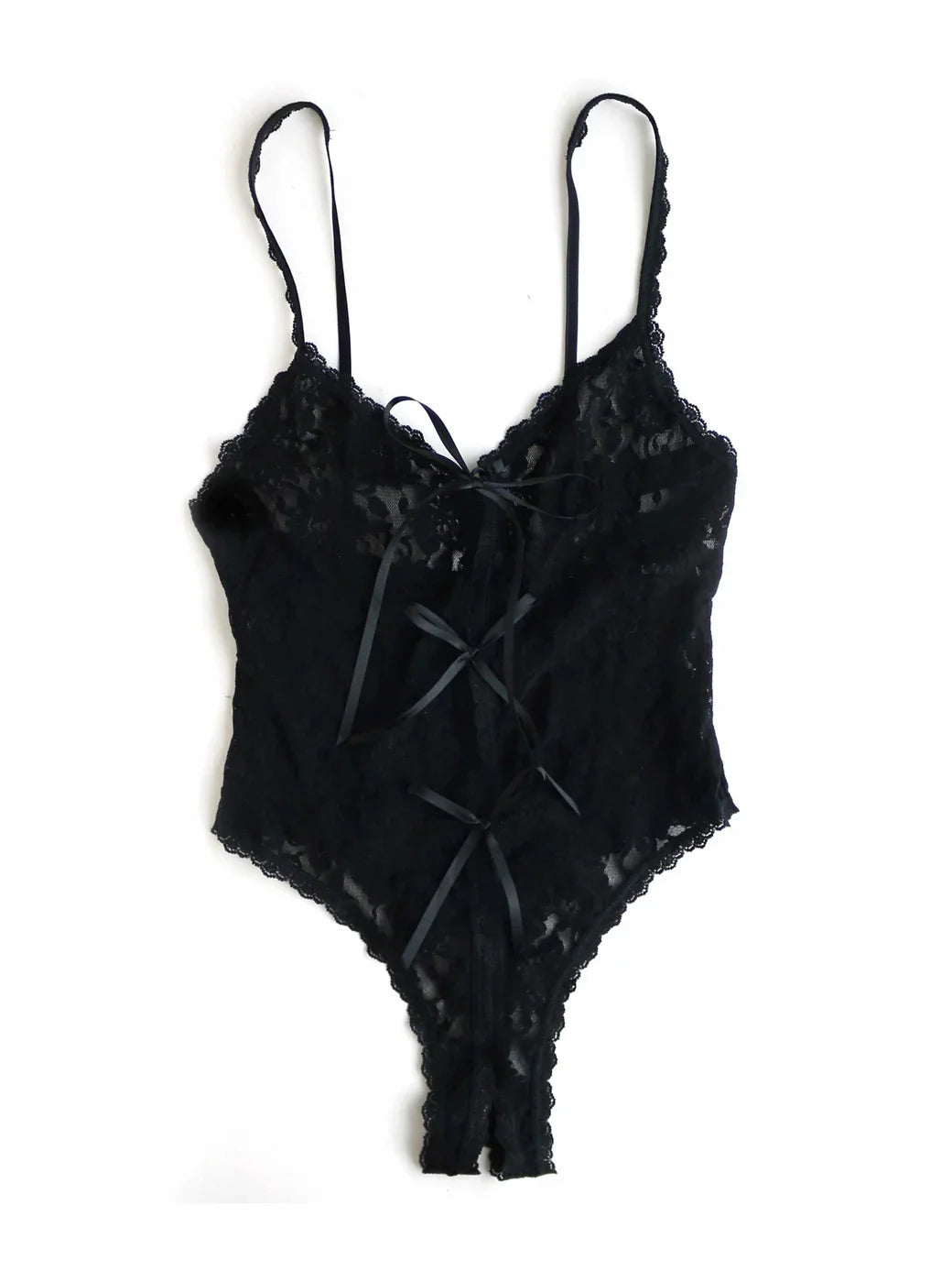 Signature Lace Crotchless Teddy - Hanky Panky