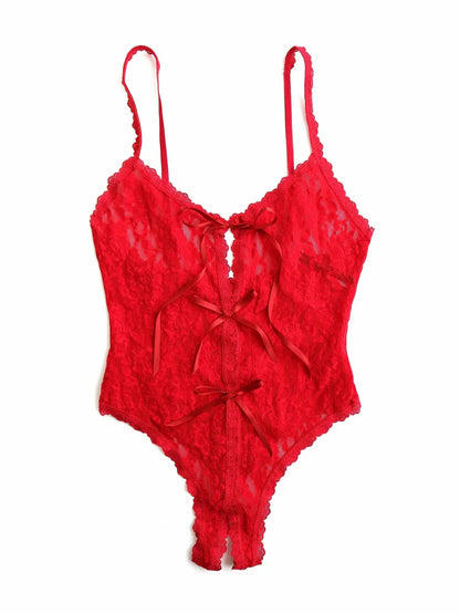 Signature Lace Crotchless Teddy - Hanky Panky