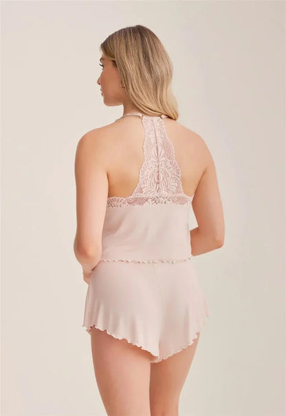 Purely Yours Cami Short Set in Champagne - Fleurt