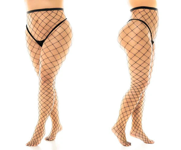 Fence Net Pantyhose In Black - Mapale