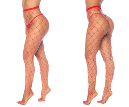 Fence Net Pantyhose In Black - Mapale