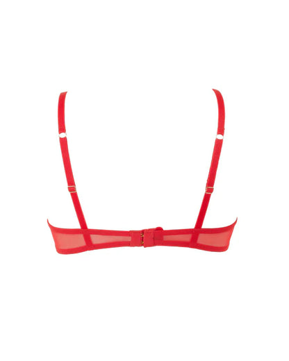 Marseille Wired Bra In Tomato Red - Bluebella