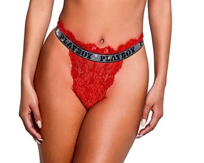 Bunny Starlet Thong In Red - Playboy - BraTopia