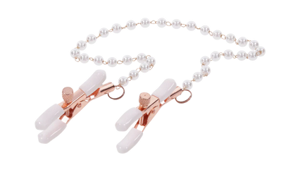 Peaches N Creame Pearl Nipple Clamps - Sportsheets