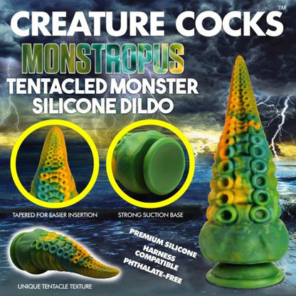 Monstropus Tentacled Monster Silic Dildo In Multi - Creature Cocks