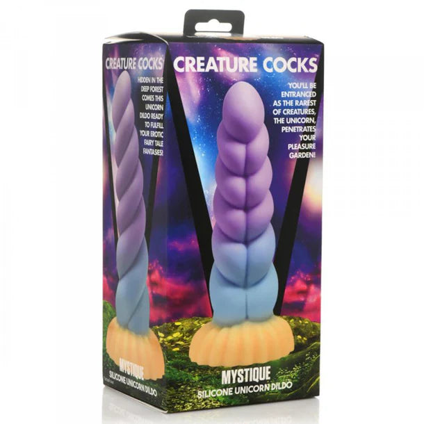 Mystique Silicone Unicorn Dildo In Multi - Creature Cocks