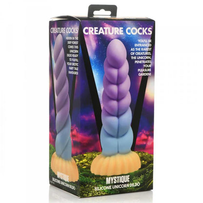Mystique Silicone Unicorn Dildo In Multi - Creature Cocks