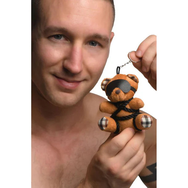 Rope Bondage Teddy Bear Keychain - EP